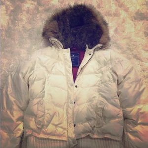 Large American Eagle Puffer Coat